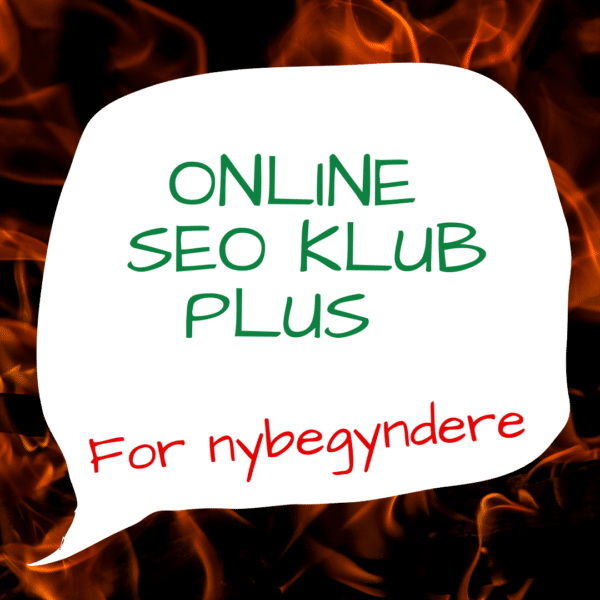 Online SEO KLUB PLUS for begyndere
