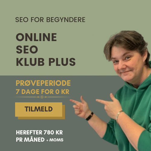 Online SEO klub Plus 12 måneder