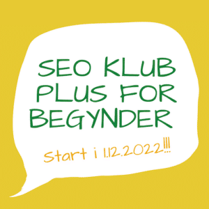 SEO klub PLUS for begyndere