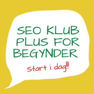 SEO klub plus for begyndere
